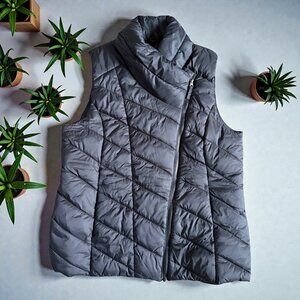 Nicole Miller Black Women’s Vest Asymmetrical Pockets Size XL